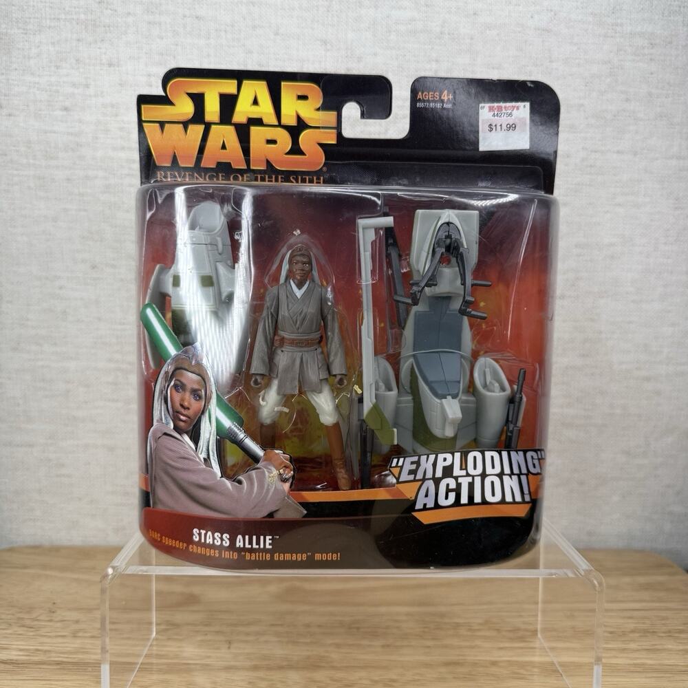 Star Wars Revenge of the Sith (ROTS) STASS ALLIE WITH BARC SPEEDER Hasbro 2005